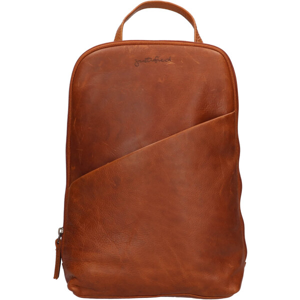 Dámsky kožený batoh Justified Linda - koňak 48225833