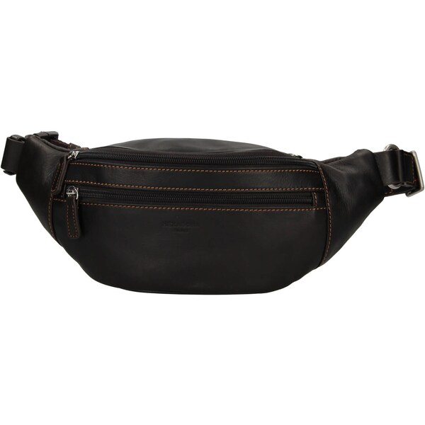 Hexagona Pánske kožené ľadvinka Hexagon Oliver - hnedá 48226184