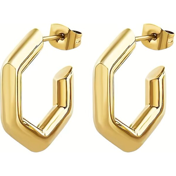 BREIL Módne pozlátené náušnice Hexagonia TJ3511 66582080