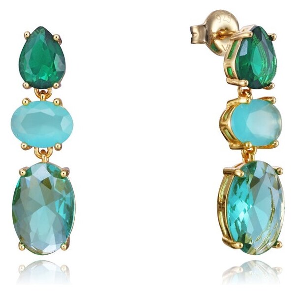 Viceroy Prekrásne pozlátené náušnice s kryštálmi Elegant 13168E100-59 66578515