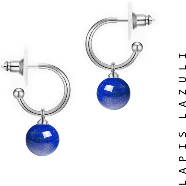 Taboo náušnice polkruhy Spirit of Nature Lapis lazuli tbe011 48257186