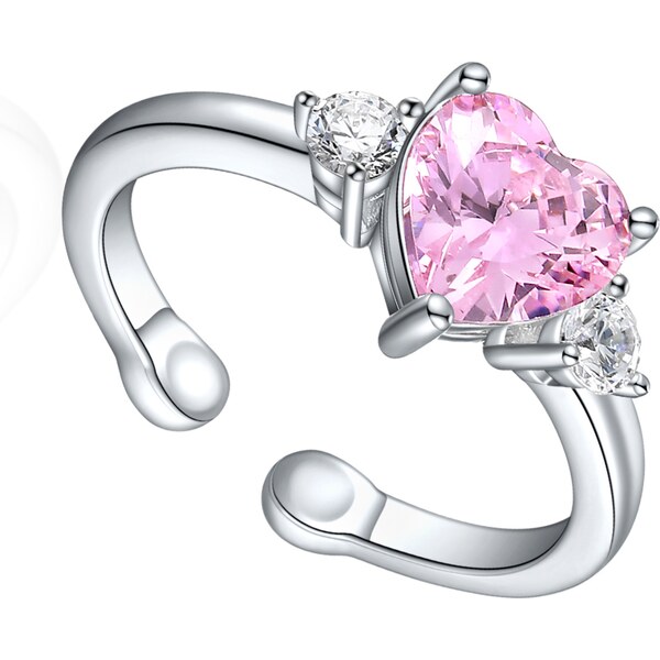 Olivie Detský prstienok RUŽOVÉ SRDIEČKO 8241 48270249