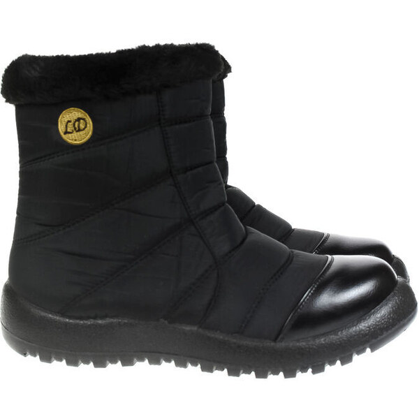 JOHN-C Dámske zateplené čierne krátke čižmy AVALON 48263085