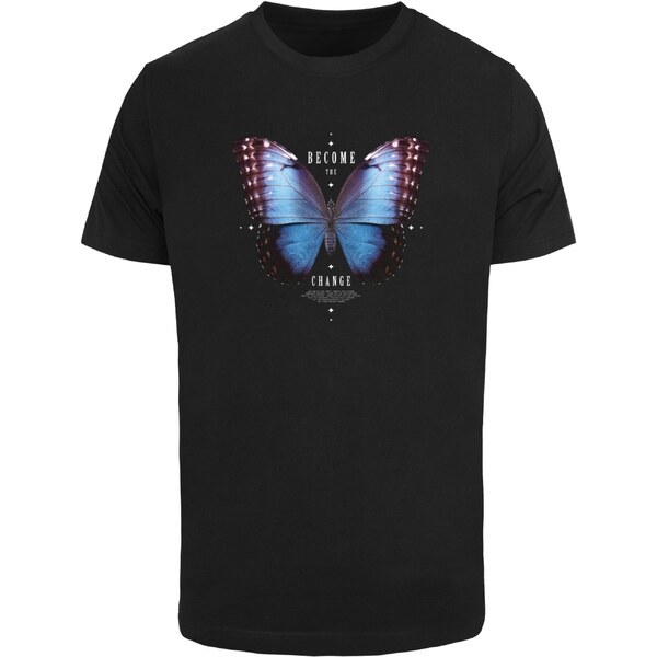 Mister Tee Mens T-shirt Become the Change Butterfly black 56394401