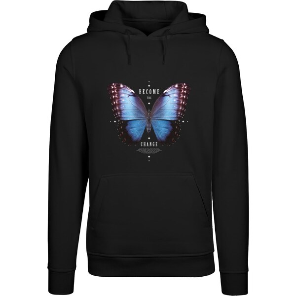 Mister Tee Mens sweatshirt Become The Change Butterfly Hoody black 56466610