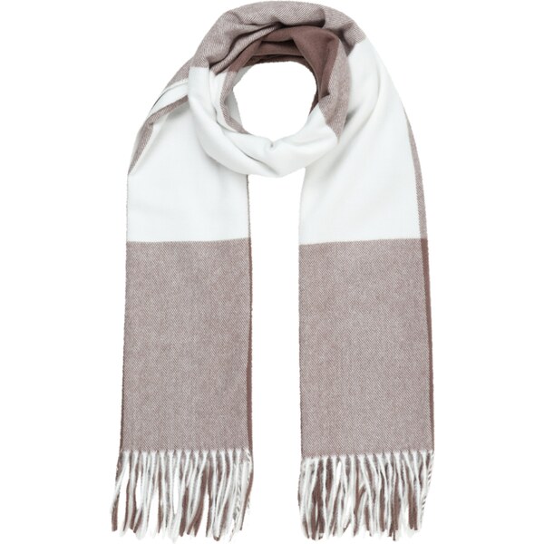 ABOUT YOU Šál Joyce tmavohnedá / biela 54278179
