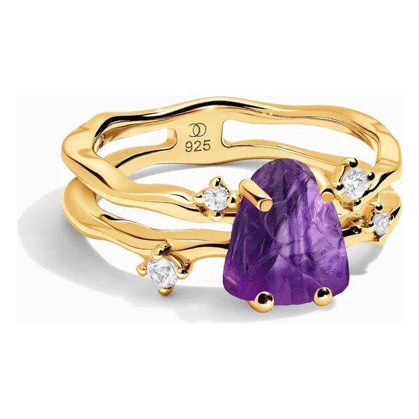 Royal Exklusive Royal Fashion prsteň Pozitíva 18k zlato Vermeil s 54108550