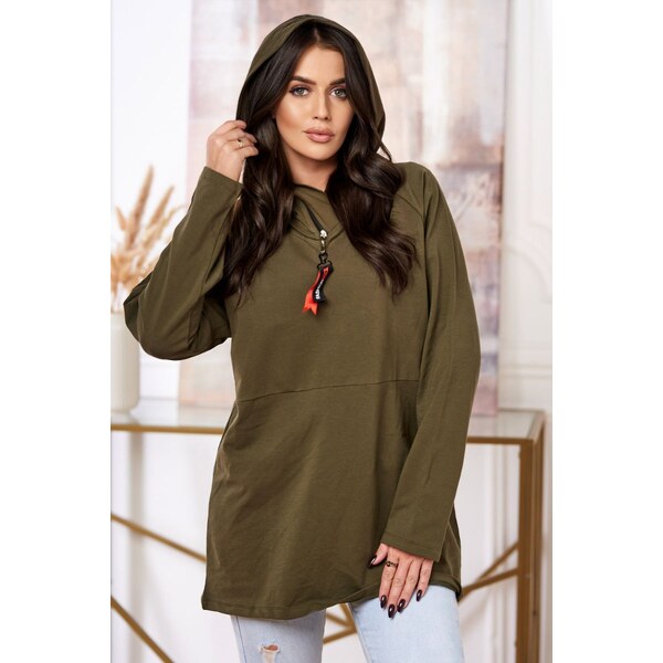 Fashionweek Mikina s kapucňou Oversized bavlnená K0160 50736828