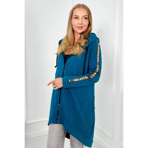 Fashionweek Rozopínacia mikina s kapucňou bavlnená pohodlná K8997 50736767