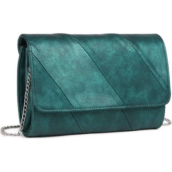 Miss LULU Dizajnová kokteilová kabelka EH2257 - zelená 48346361