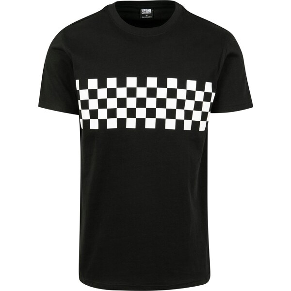 Urban Classics Check Panel T-Black/White 65206436