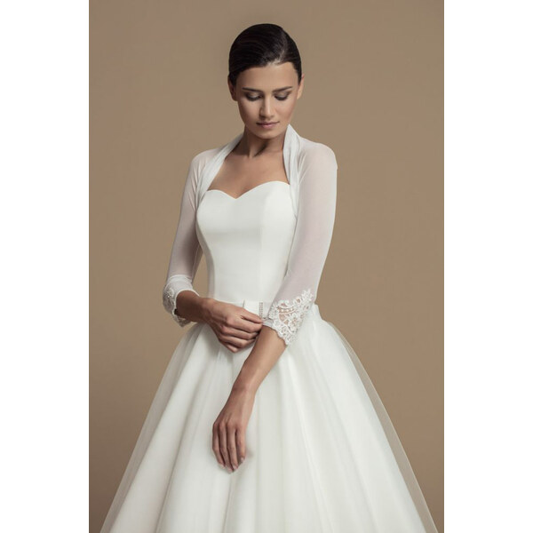 Glara Jemné bolerko s čipkovou aplikáciou 49084769