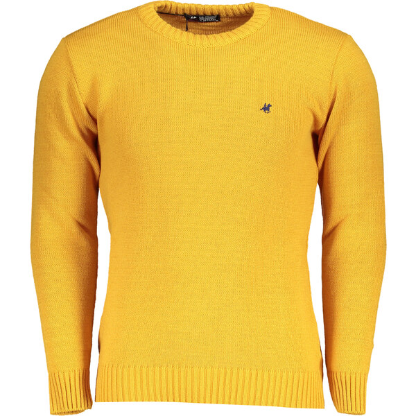 U.S. GRAND Pánsky žltý sveter US Grand Polo 64705743