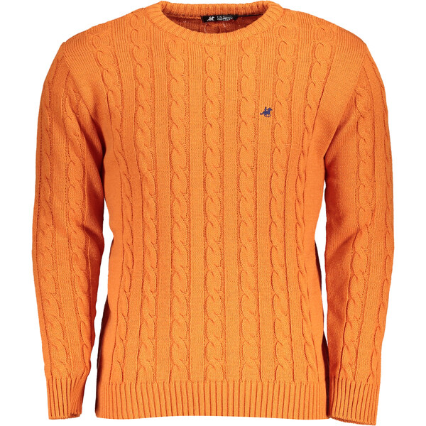 U.S. GRAND Pánsky oranžový sveter US Grand Polo 64705908