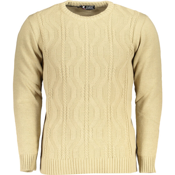 U.S. GRAND Pánsky béžový sveter US Grand Polo 64711063