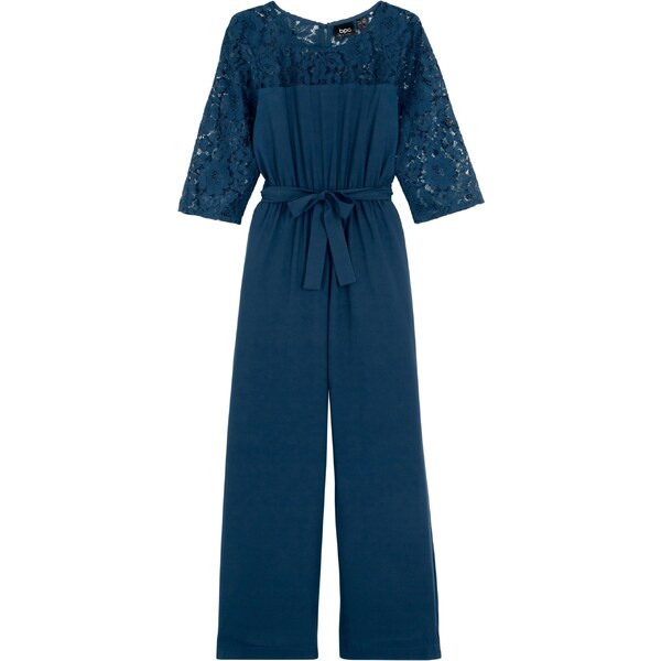 bonprix Overal s čipkou, farba modrá 44789862