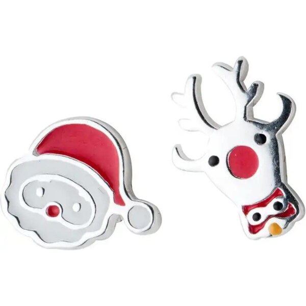 Olivie Strieborné VIANOČNÉ náušnice 8260 48390662