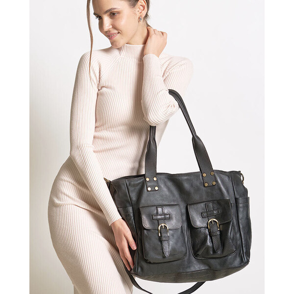 Marco Mazzini handmade MARCO MAZZINI Kožená shopper taška na rameno XL 47897621