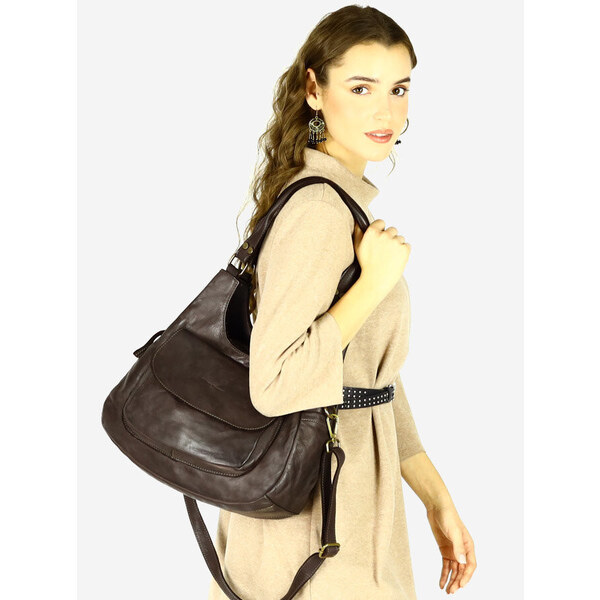 Marco Mazzini handmade MARCO MAZZINI Kožená kabelka na rameno handmade 48386605