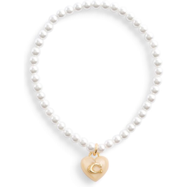 COACH Náramok zlatá / perlovo biela 54290943