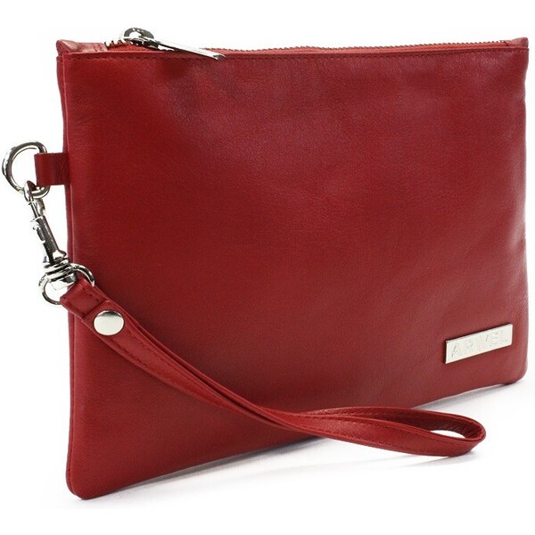Arwel Červená dámska kožená etue s pútkom 611-0025-31 48374914