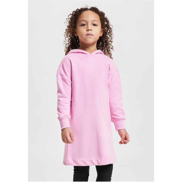 Urban Classics Girls Oversized Terry Hoody Dress Girls Pink 50685605