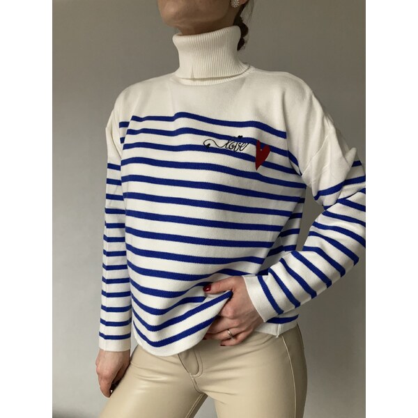 modnenakupy.sk Dámsky pruhovaný rolák LOVELY 48440807