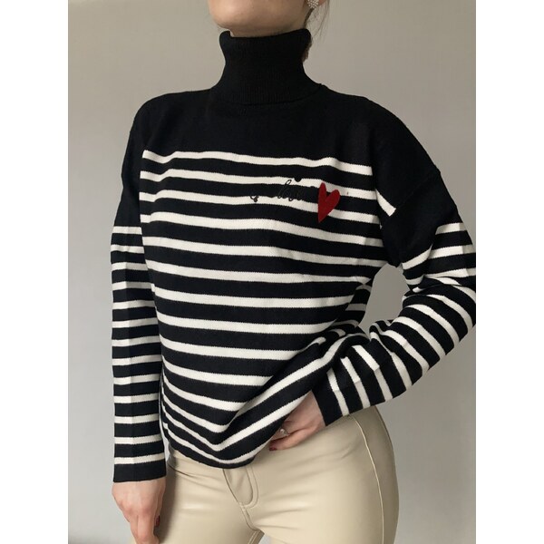 modnenakupy.sk Dámsky pruhovaný rolák LOVELY 48440810