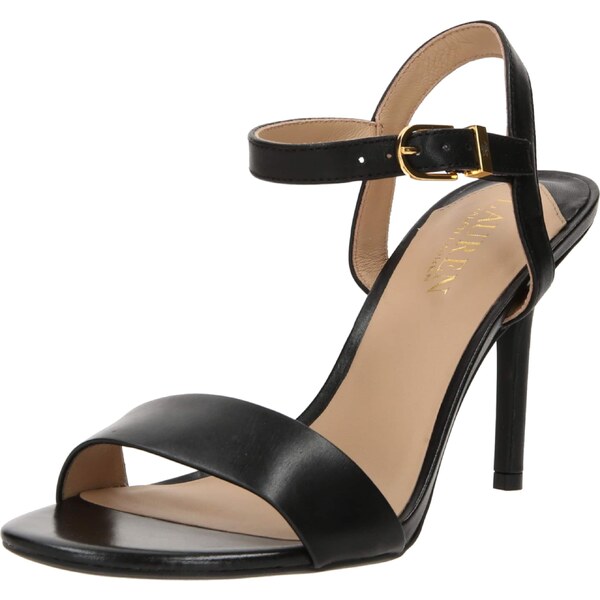 Lauren Ralph Lauren Remienkové sandále GWEN čierna 54281091
