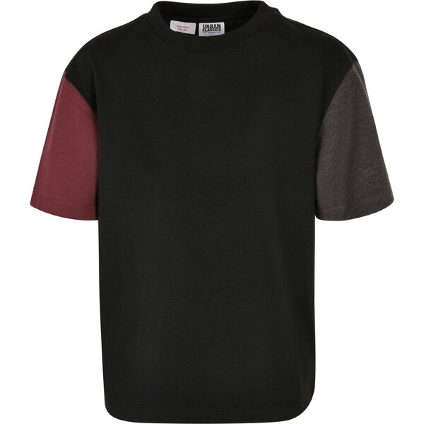 Urban Classics Tričko sivá / bordová / čierna 56794444
