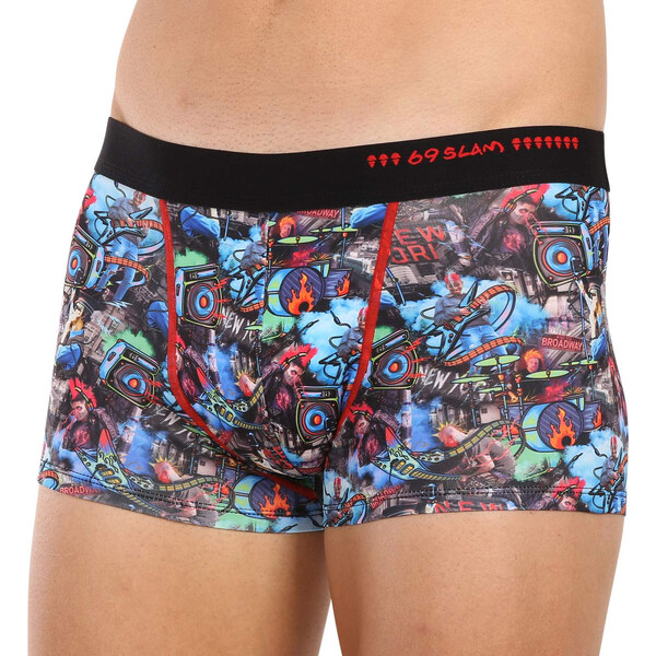 Pánske boxerky 69SLAM hip punk buskers mason (MSYPBK-PO) 47894582