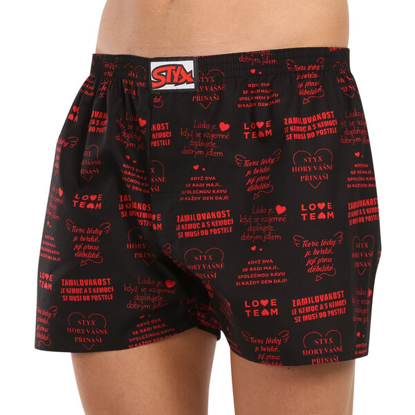 Pánske trenky Styx art klasická guma Valentín texty (A1757) 48528071