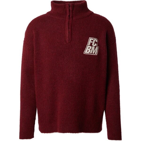 FCBM Sveter Carl burgundská / biela 54261835