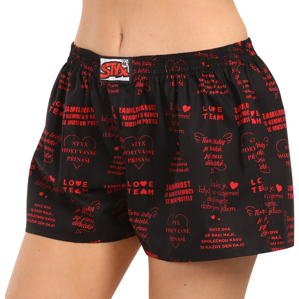 Dámske trenky Styx art klasická guma Valentín texty (K1757) 48556340