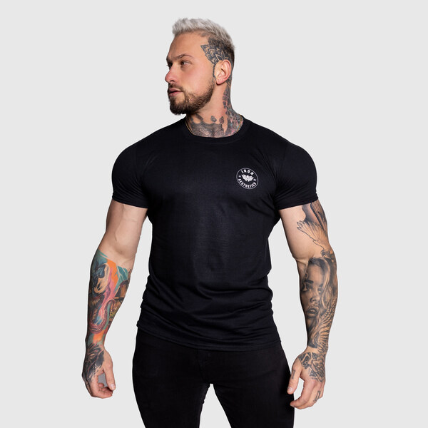 Pánske športové tričko Iron Aesthetics Circle, čierne 48568092