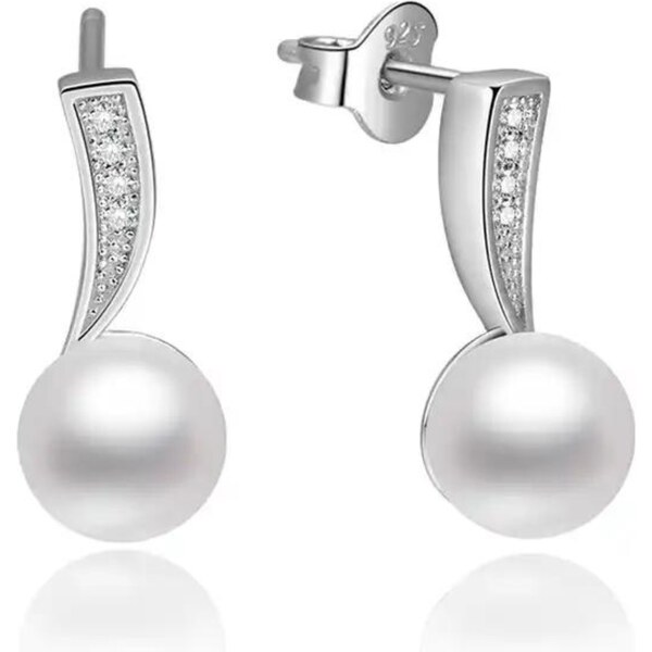 Olivie Strieborné náušnice SLADKOVODNÉ PERLY 8276 48581280