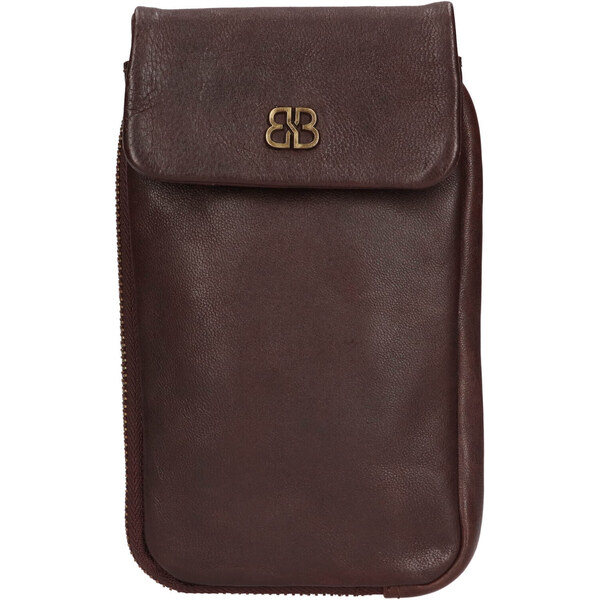 Dámska kožená kabelka na telefón a doklady Bellicci Aldea - tmavo 48690165