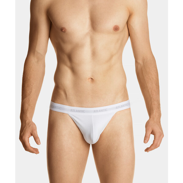 Pánske slipy Jockstrap ATLANTIC - biele 50632013