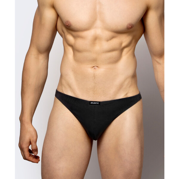 Pánske tangá ATLANTIC 2Pack - čierne 50636462