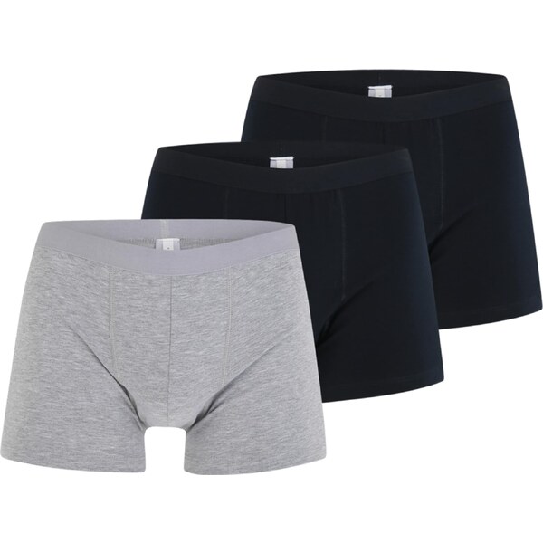 ABOUT YOU Boxerky Mario námornícka modrá / sivá melírovaná 52701433