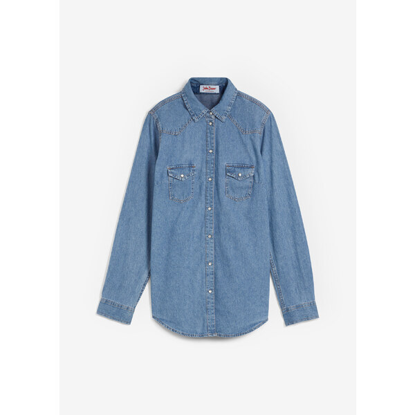 bonprix Džínsová košeľa, farba modrá 44741049