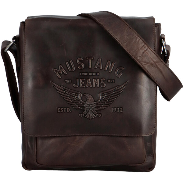 Kožená pánska taška hnedá - Mustang Valetia hnedá 57820000