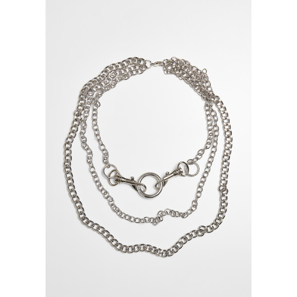 Urban Classics Necklace with carabiner - silver color 50541687