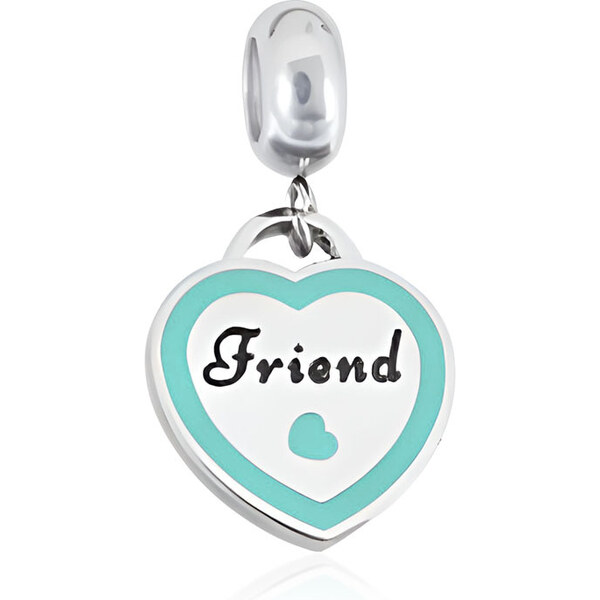 Lindas Jewelry Prívesok na náramok BFF Friend chirurgická oceľ IP088 48627880