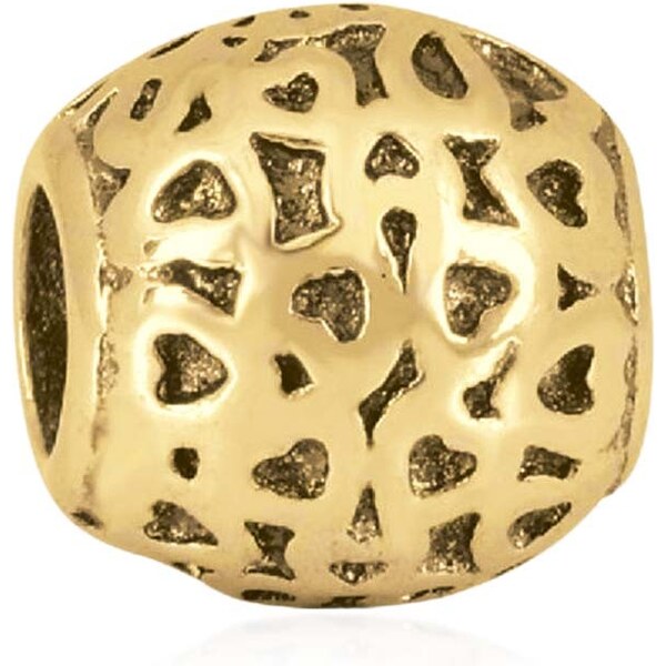 Lindas Jewelry Prívesok Srdce & Love GLD chirurgická oceľ IP090 48654311