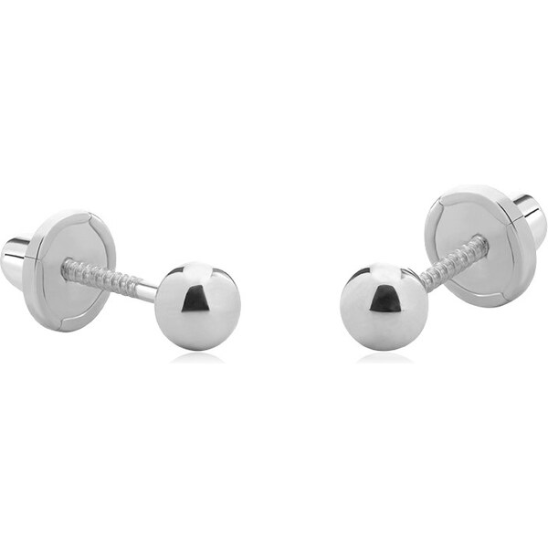 Brilio Drobné náušnice kôstky z bieleho zlata 14/802.031/17 66592813