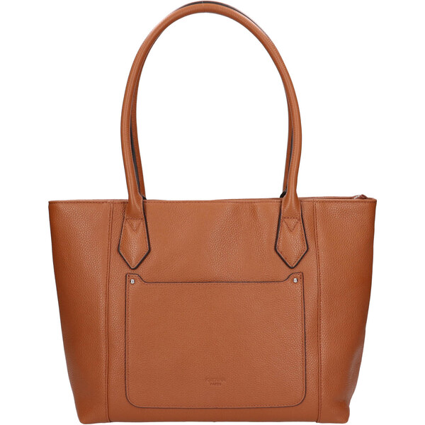 Elegantná dámska kožená kabelka Katana Lenese - koňak 48690120