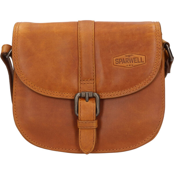 Dámska kožená crossbody kabelka Sparwell Kamile - koňak 44072178