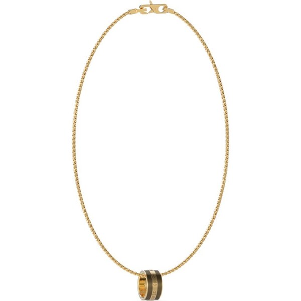 Guess Štýlový pozlátený náhrdelník pre mužov Legacy JUMN03208JWYGBKT/U 66725648