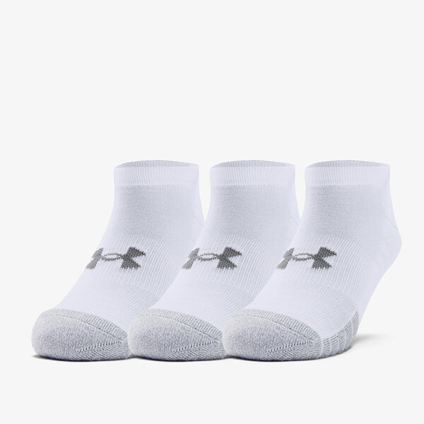 Under Armour Heatgear No Show Socks White XL 50199899